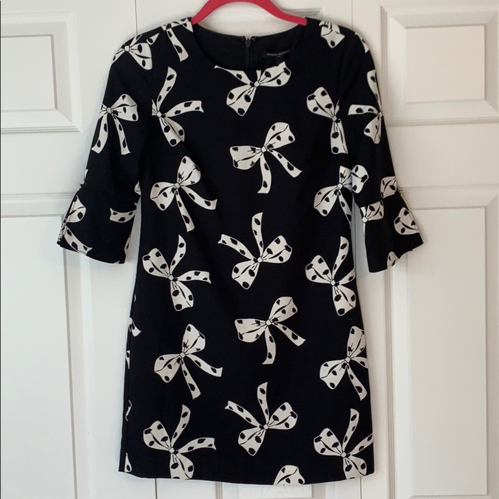 Banana Republic Black & White Bow Dress